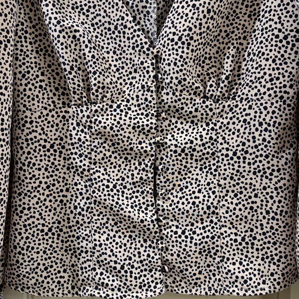 Button Down Blouse By Lulus Brand. Euc! - image 3